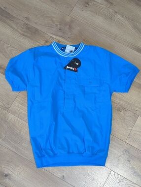 Vintage 80s Peter B Surf Henley Blue Men’s Shirt, Size Large NWT